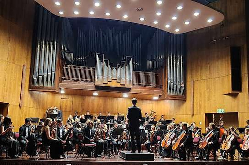 Musaion Theatre interior with orchestra